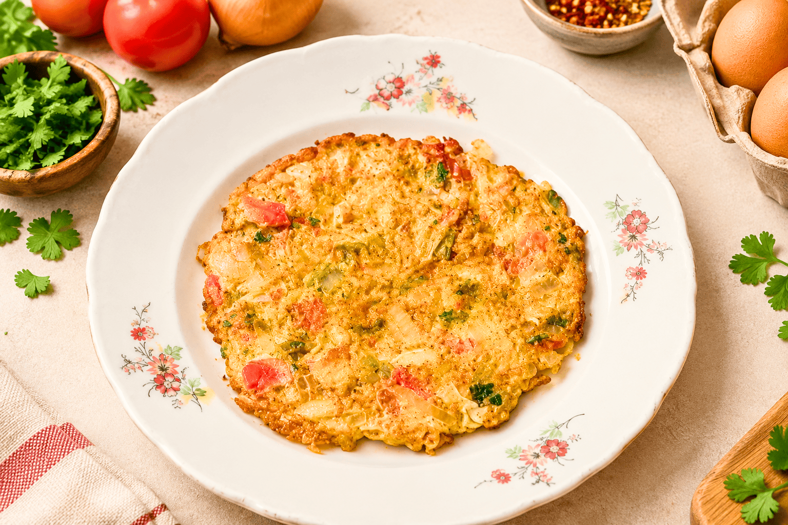 Maslaa omelette recipe