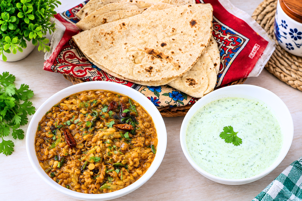 Easy Ridge Gourd and Split Chickpeas Curry
